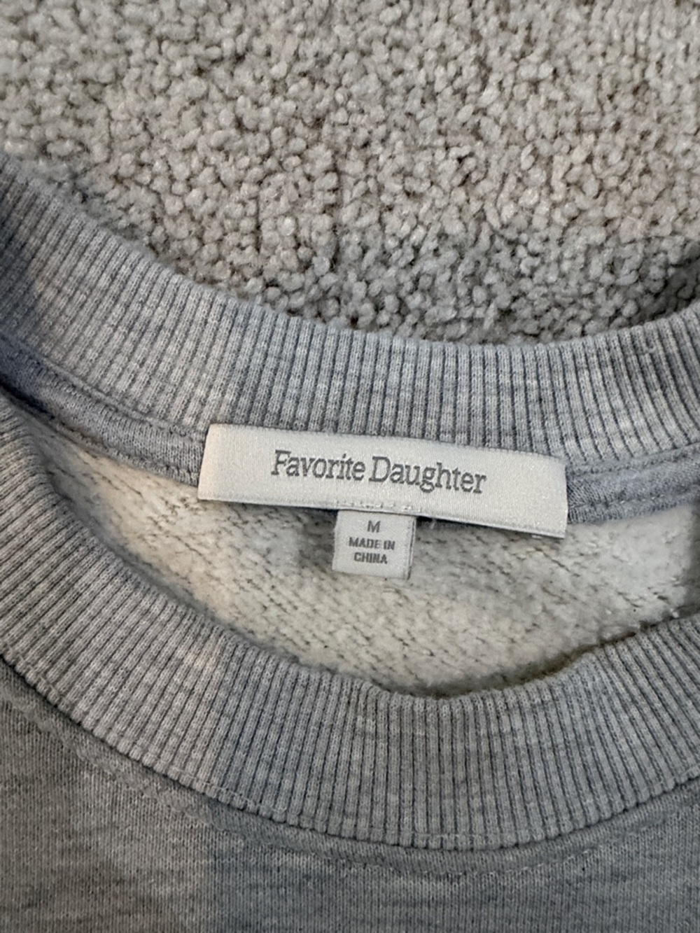 Favorite Daughter Gray Crewneck Sweatshirt with Black 'Go Sports' Graphic - Picture 2 of 4